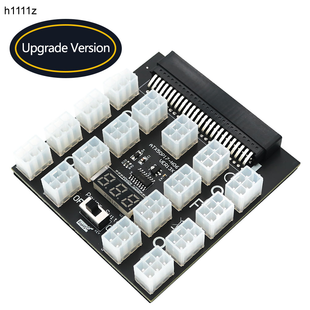 PCI-E 12V 50Pin to ATX 17 x 6P - 2000W Atx Mining Power Supply review and price