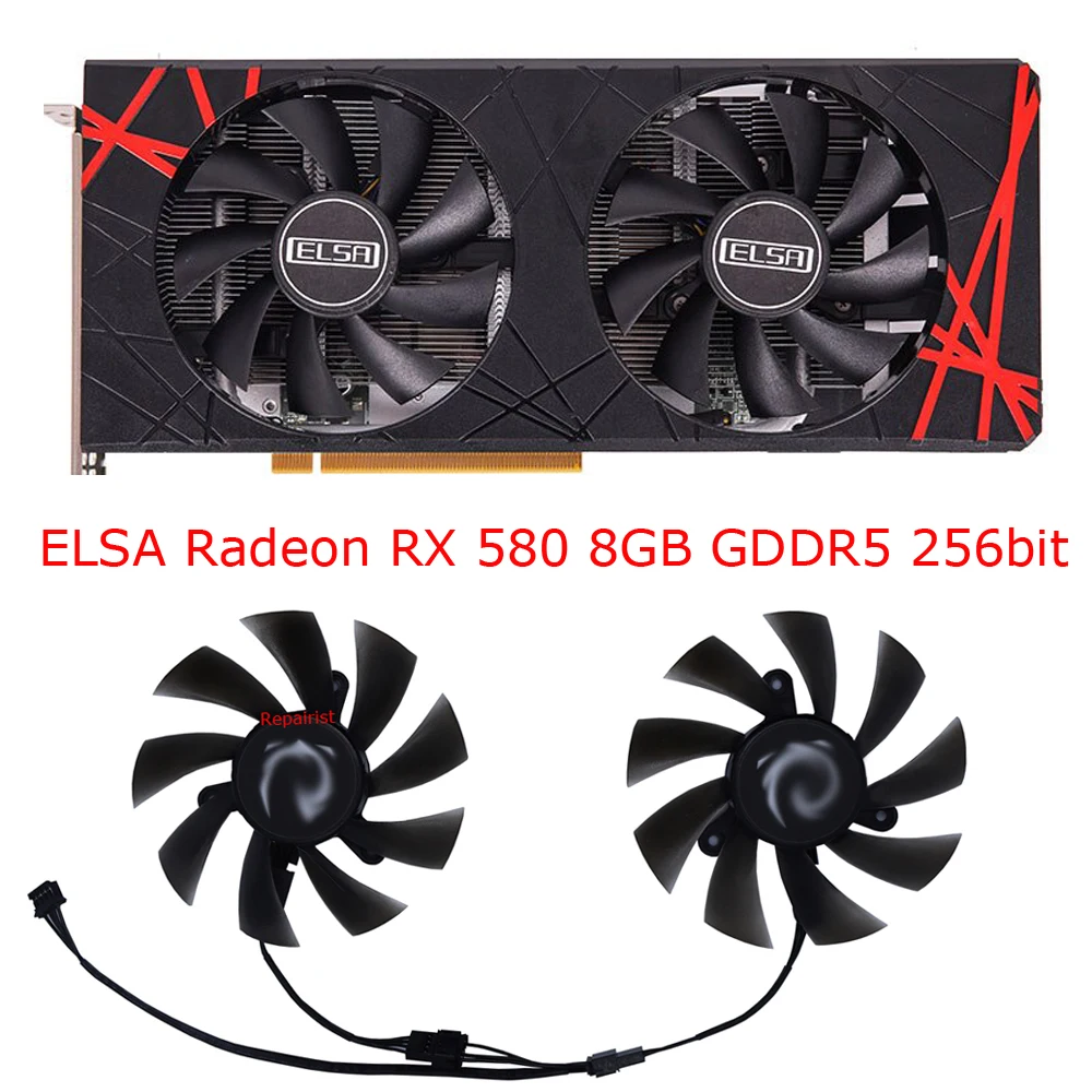 2Pcs/Set,Graphics Card Fan,GPU - Rx 580 8Gb 2048Sp Gpu review and price
